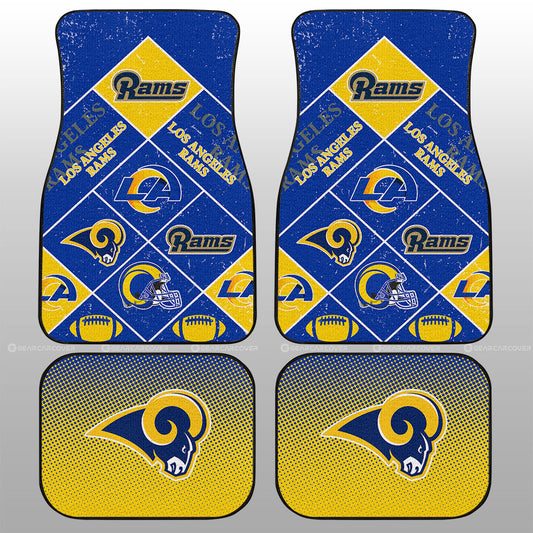 Los Angeles Rams Car Floor Mats Sporty Team Collection - Gearcarcover - 1