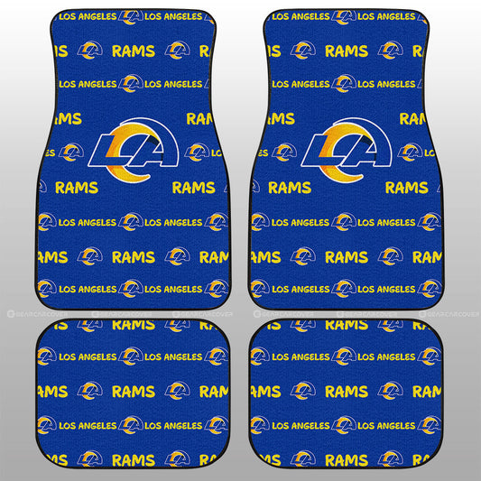 Los Angeles Rams Car Floor Mats Sporty Team Collection - Gearcarcover - 1