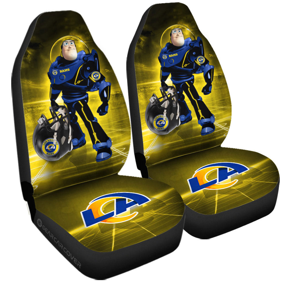 Los Angeles Rams Car Seat Covers Buzz Lightyear Car Accessories For Fan - Gearcarcover - 3