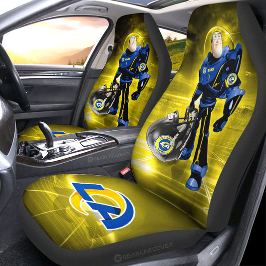 Los Angeles Rams Car Seat Covers Buzz Lightyear Car Accessories For Fan - Gearcarcover - 1