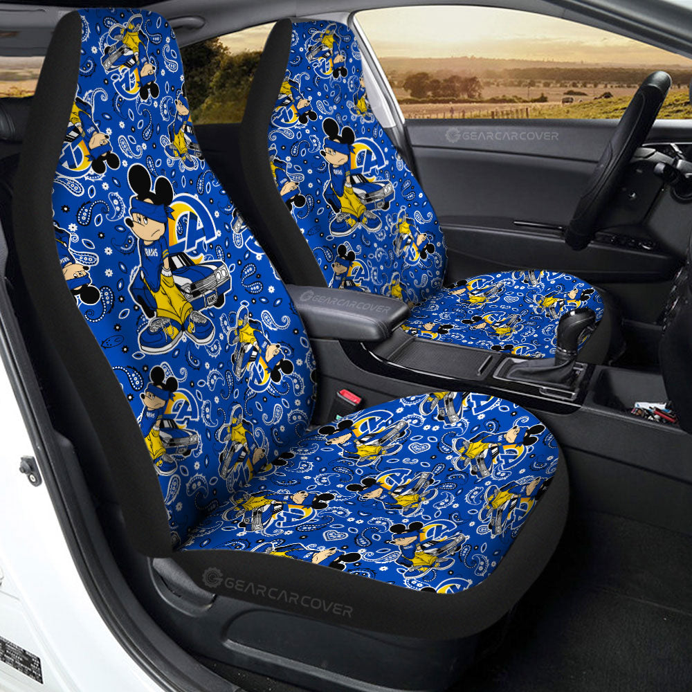 Los Angeles Rams Car Seat Covers Cartoon Theme Collection - Gearcarcover - 2