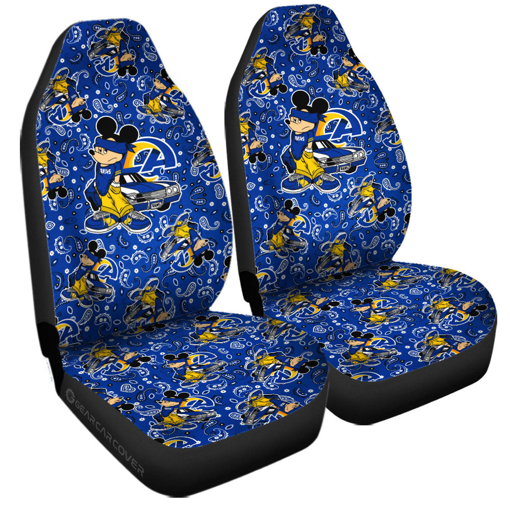 Los Angeles Rams Car Seat Covers Cartoon Theme Collection - Gearcarcover - 3