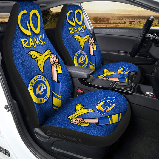 Los Angeles Rams Car Seat Covers Custom Car Accessories - Gearcarcover - 2