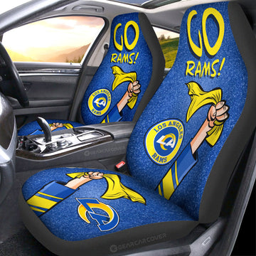 Los Angeles Rams Car Seat Covers Custom Car Accessories - Gearcarcover - 1