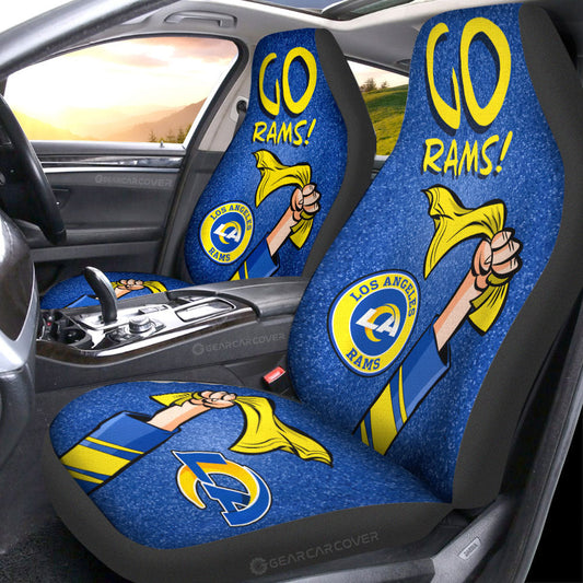 Los Angeles Rams Car Seat Covers Custom Car Accessories - Gearcarcover - 1