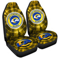 Los Angeles Rams Car Seat Covers Custom Tie Dye Car Accessories - Gearcarcover - 3