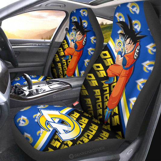 Los Angeles Rams Car Seat Covers Goku Car Accessories For Fans - Gearcarcover - 2