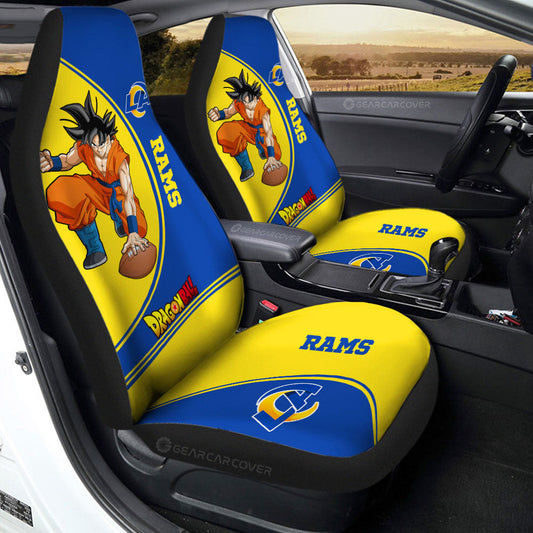 Los Angeles Rams Car Seat Covers Goku Car Accessories For Fans - Gearcarcover - 2