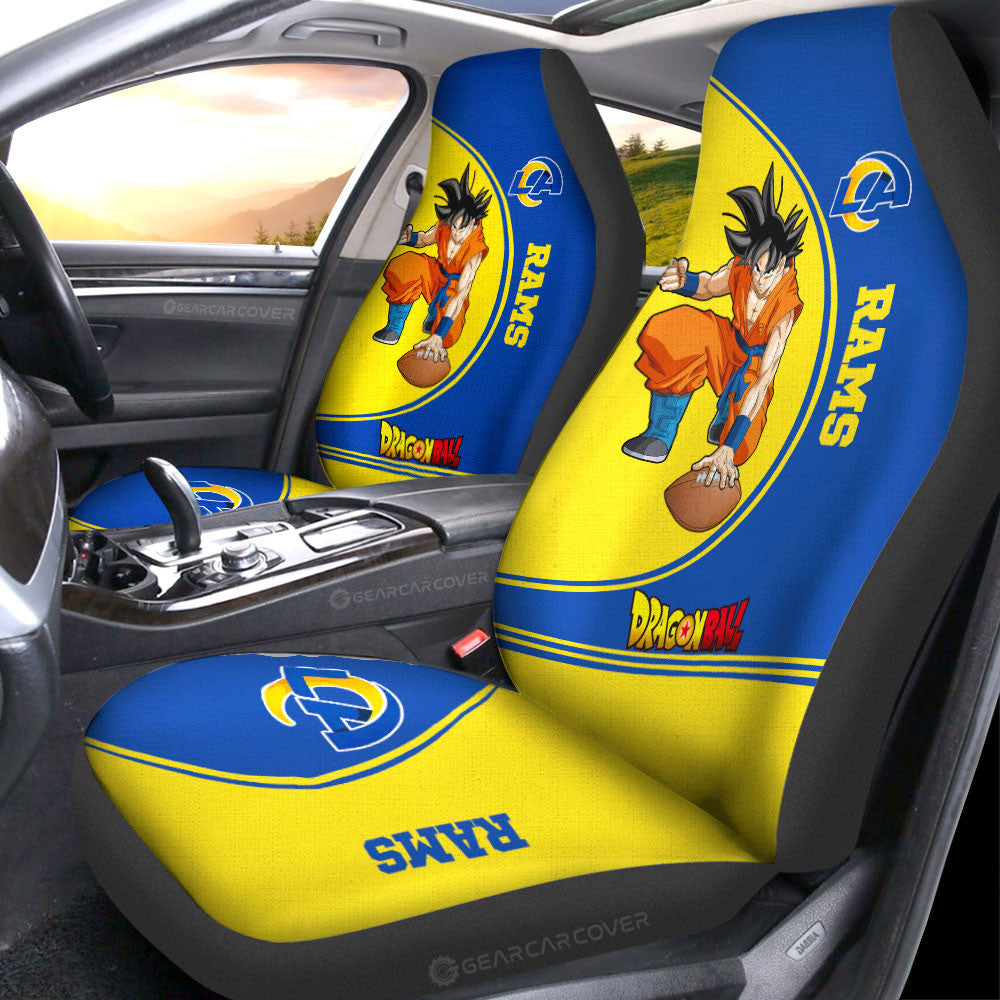 Los Angeles Rams Car Seat Covers Goku Car Accessories For Fans - Gearcarcover - 1