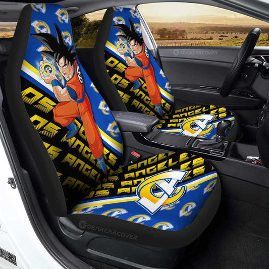 Los Angeles Rams Car Seat Covers Goku Car Accessories For Fans - Gearcarcover - 1