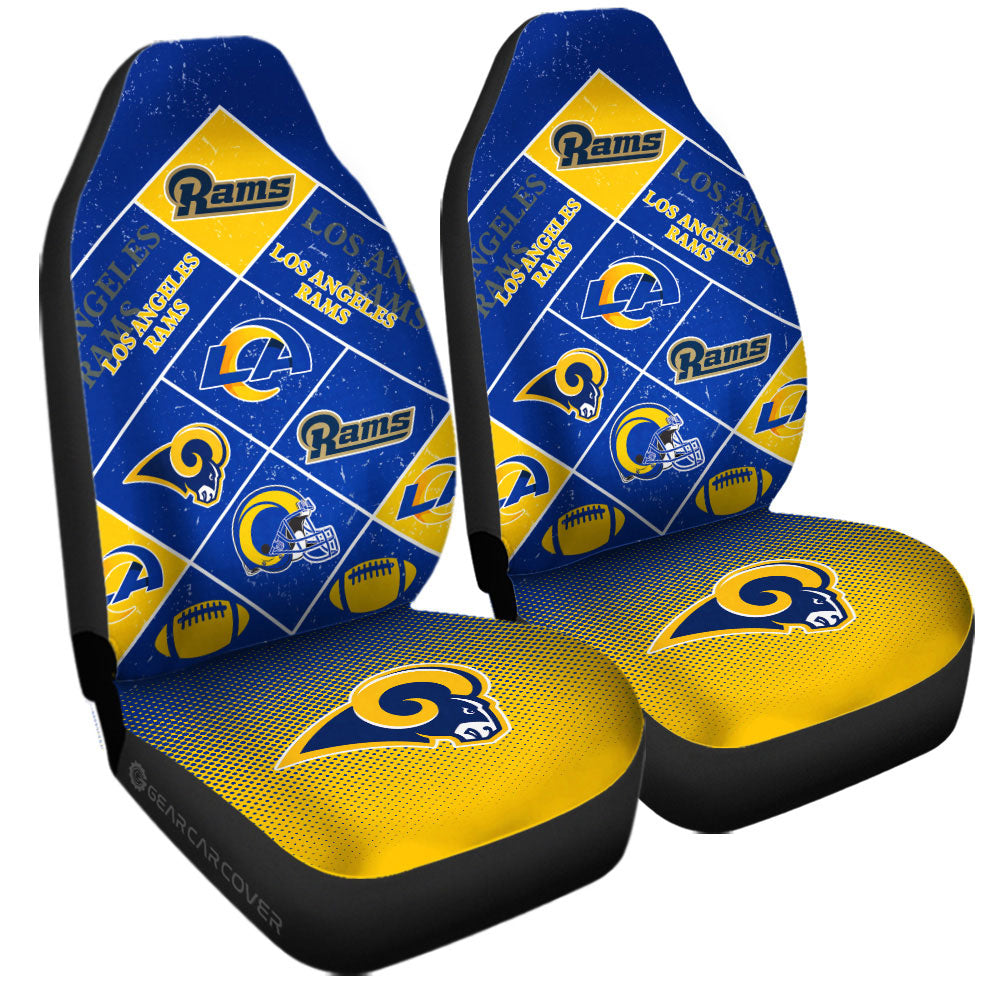 Los Angeles Rams Car Seat Covers Sporty Team Collection - Gearcarcover - 3