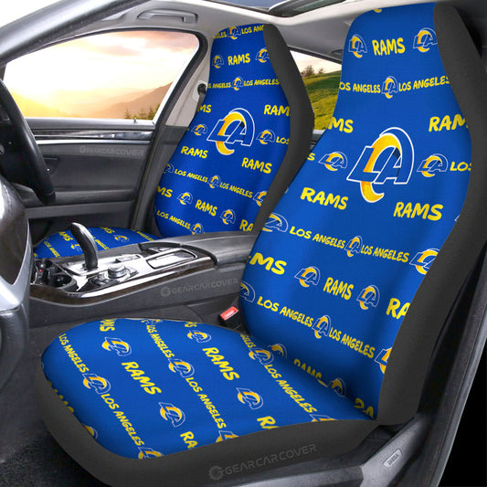 Los Angeles Rams Car Seat Covers Sporty Team Collection - Gearcarcover - 1