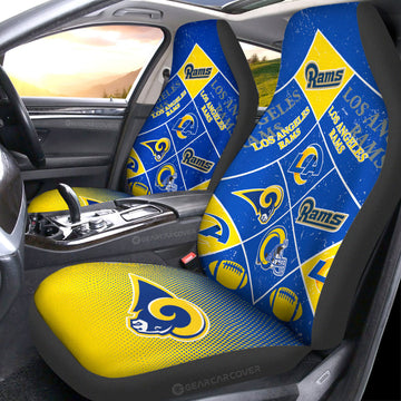 Los Angeles Rams Car Seat Covers Sporty Team Collection - Gearcarcover - 1