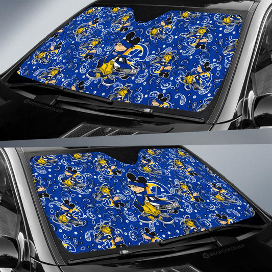 Los Angeles Rams Car Sunshade Cartoon Theme Collection - Gearcarcover - 2