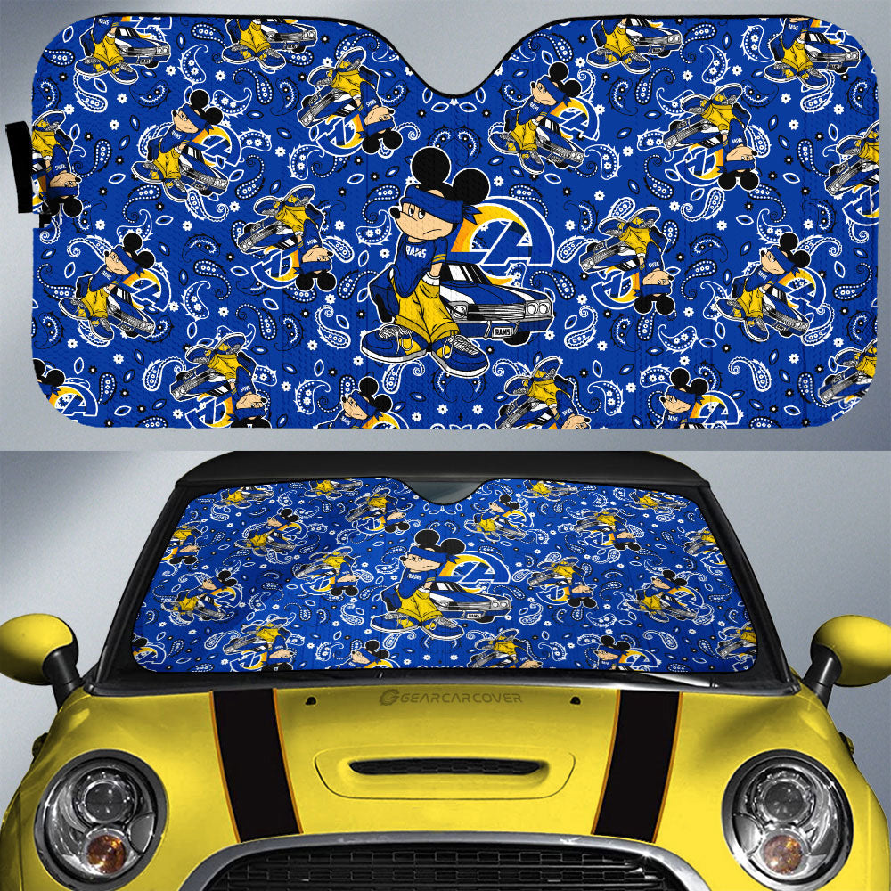 Los Angeles Rams Car Sunshade Cartoon Theme Collection - Gearcarcover - 1