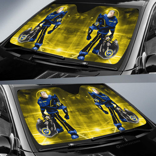 Los Angeles Rams Car Sunshade Custom Car Accessories For Fan - Gearcarcover - 2