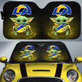 Los Angeles Rams Car Sunshade Custom Car Accessories For Fan - Gearcarcover - 1