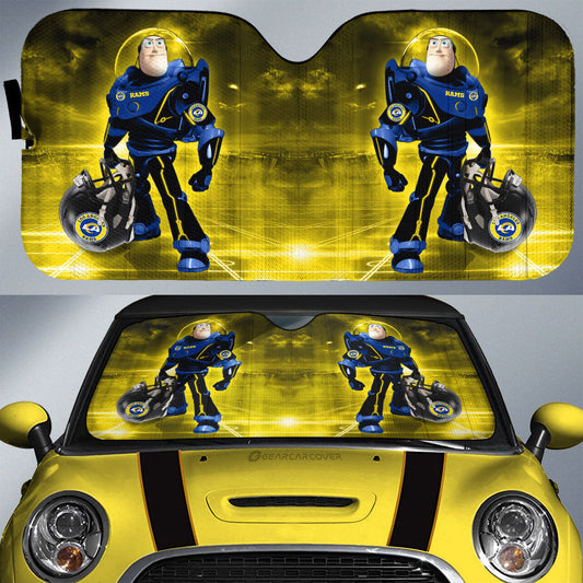 Los Angeles Rams Car Sunshade Custom Car Accessories For Fan - Gearcarcover - 1