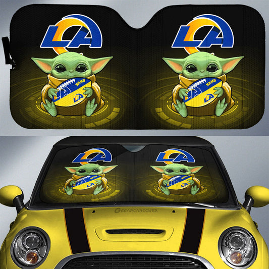 Los Angeles Rams Car Sunshade Custom Car Accessories For Fan - Gearcarcover - 1