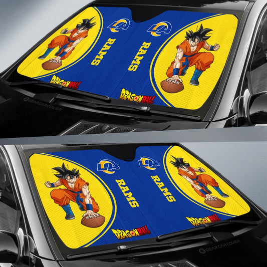 Los Angeles Rams Car Sunshade Custom Car Accessories For Fans - Gearcarcover - 2