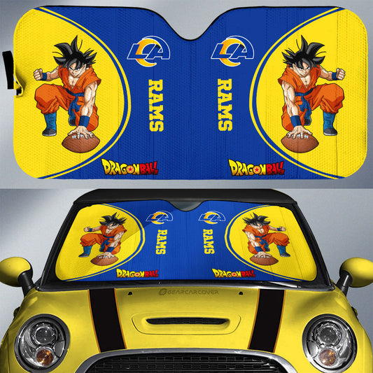 Los Angeles Rams Car Sunshade Custom Car Accessories For Fans - Gearcarcover - 1