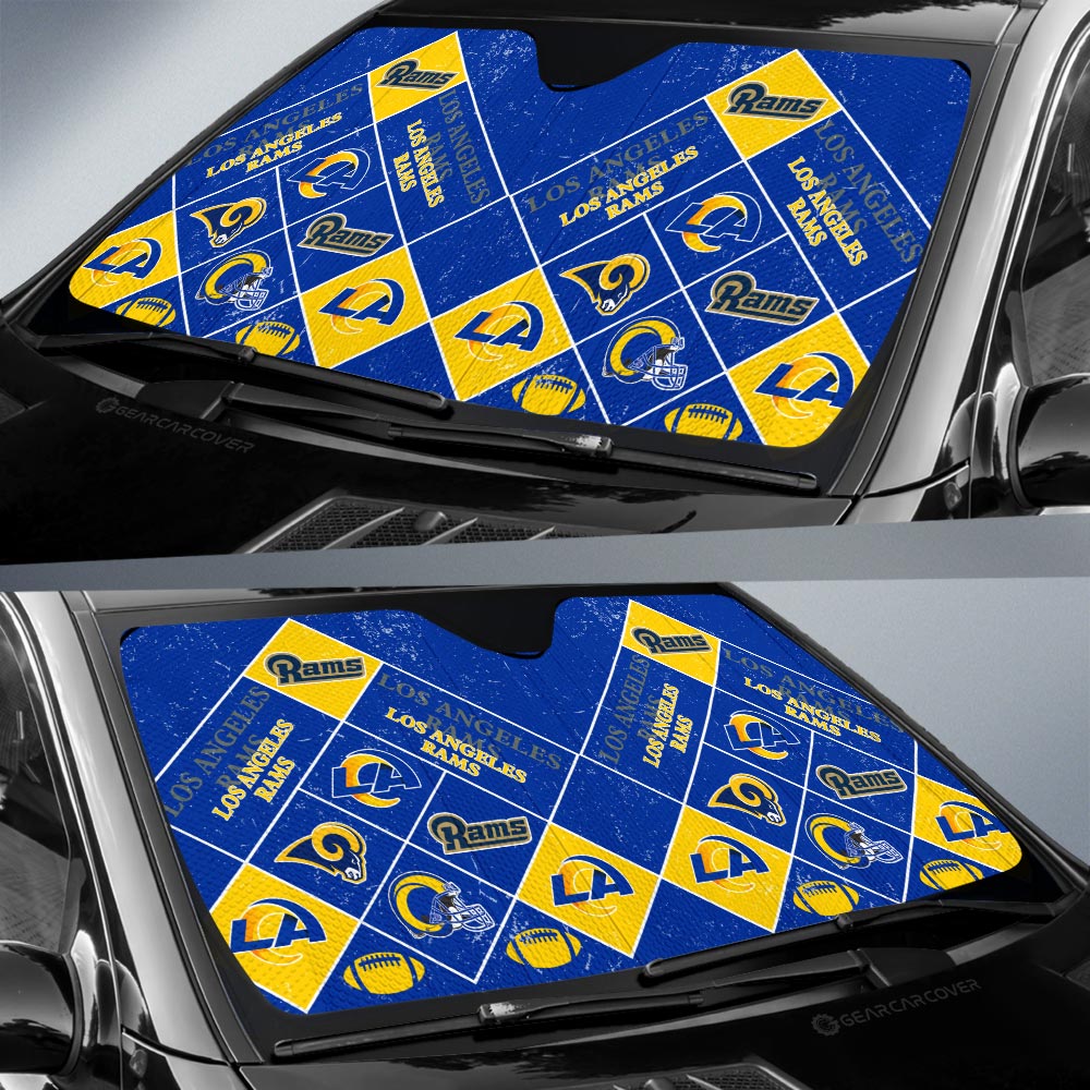 Los Angeles Rams Car Sunshade Sporty Team Collection - Gearcarcover - 2