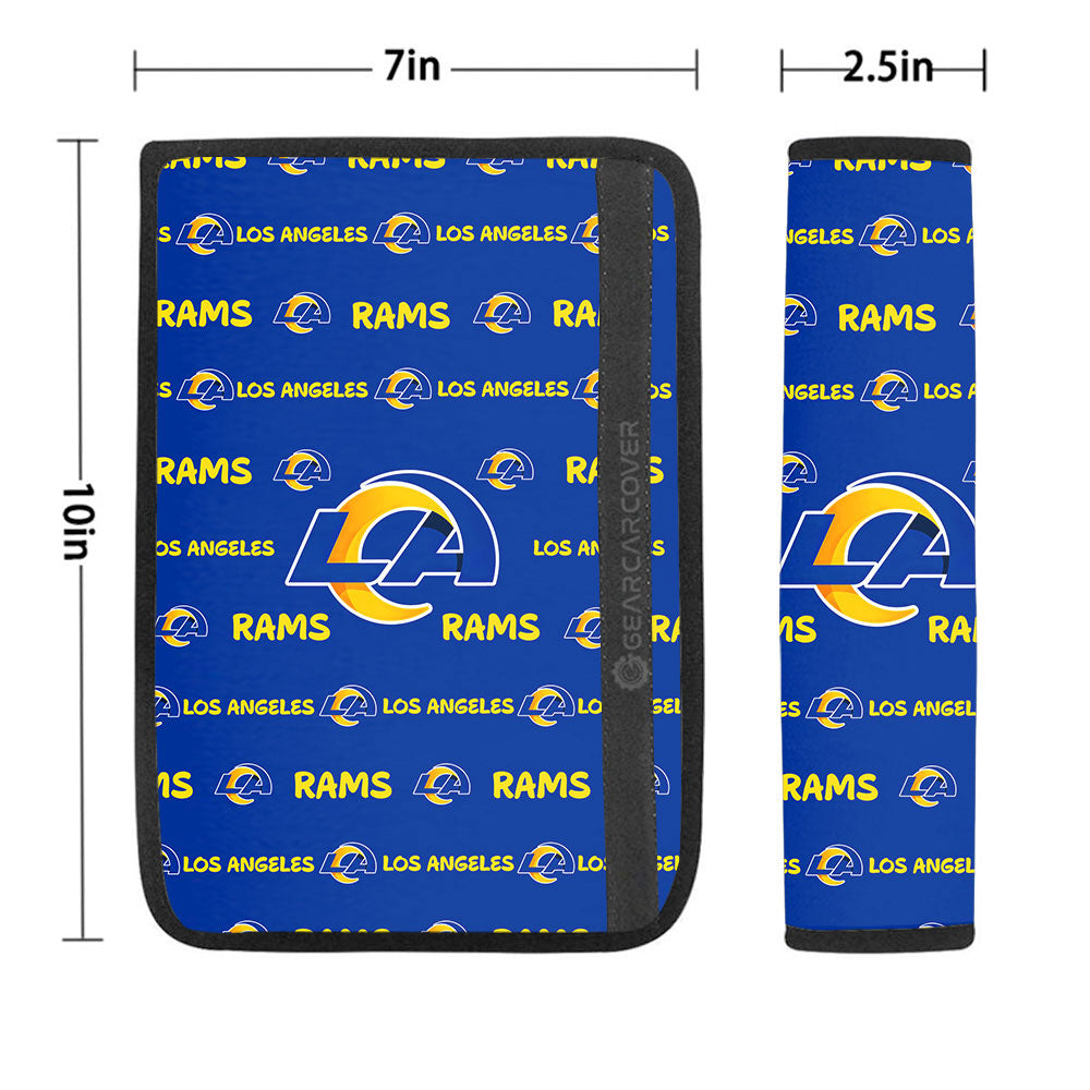 Los Angeles Rams Seat Belt Covers Sporty Team Collection - Gearcarcover - 1