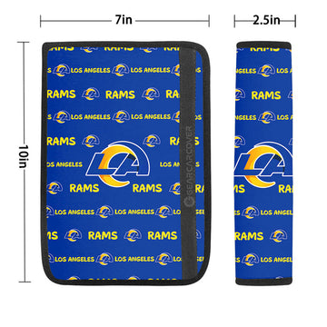 Los Angeles Rams Seat Belt Covers Sporty Team Collection - Gearcarcover - 1