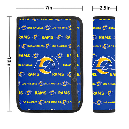 Los Angeles Rams Seat Belt Covers Sporty Team Collection - Gearcarcover - 1