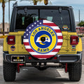 Los Angeles Rams Spare Tire Cover With Camera Hole - Gearcarcover - 2