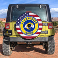 Los Angeles Rams Spare Tire Cover With Camera Hole - Gearcarcover - 3