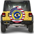 Los Angeles Rams Spare Tire Cover With Camera Hole - Gearcarcover - 1