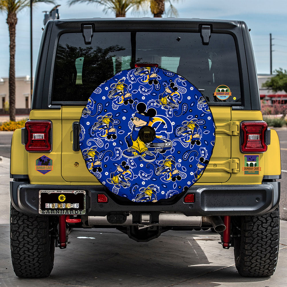Los Angeles Rams Spare Tire Covers Camera Hole Cartoon Theme Collection - Gearcarcover - 2