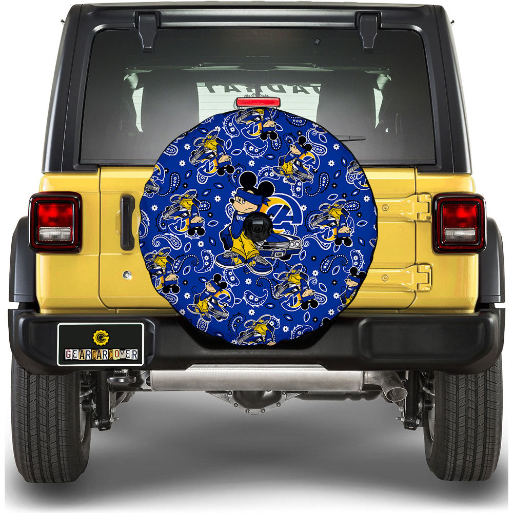 Los Angeles Rams Spare Tire Covers Camera Hole Cartoon Theme Collection - Gearcarcover - 1