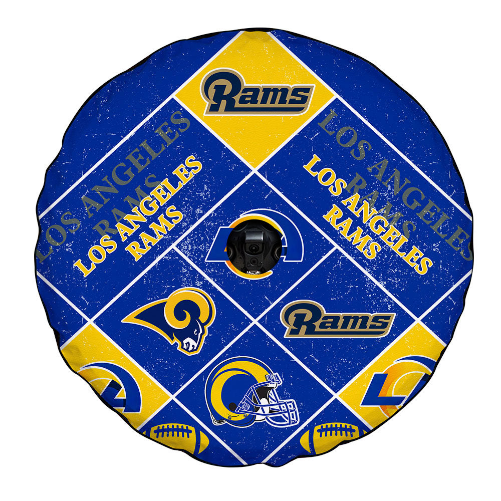 Los Angeles Rams Spare Tire Covers Camera Hole Sporty Team Collection - Gearcarcover - 4