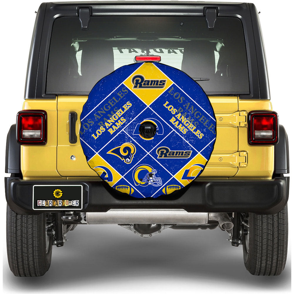 Los Angeles Rams Spare Tire Covers Camera Hole Sporty Team Collection - Gearcarcover - 1