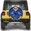 Los Angeles Rams Spare Tire Covers Camera Hole Sporty Team Collection - Gearcarcover - 1