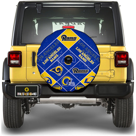 Los Angeles Rams Spare Tire Covers Camera Hole Sporty Team Collection - Gearcarcover - 1