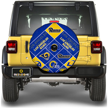Los Angeles Rams Spare Tire Covers Camera Hole Sporty Team Collection - Gearcarcover - 1