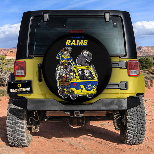 Los Angeles Rams Spare Tire Covers Horror Characters Car Accessories - Gearcarcover - 2