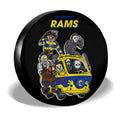 Los Angeles Rams Spare Tire Covers Horror Characters Car Accessories - Gearcarcover - 3