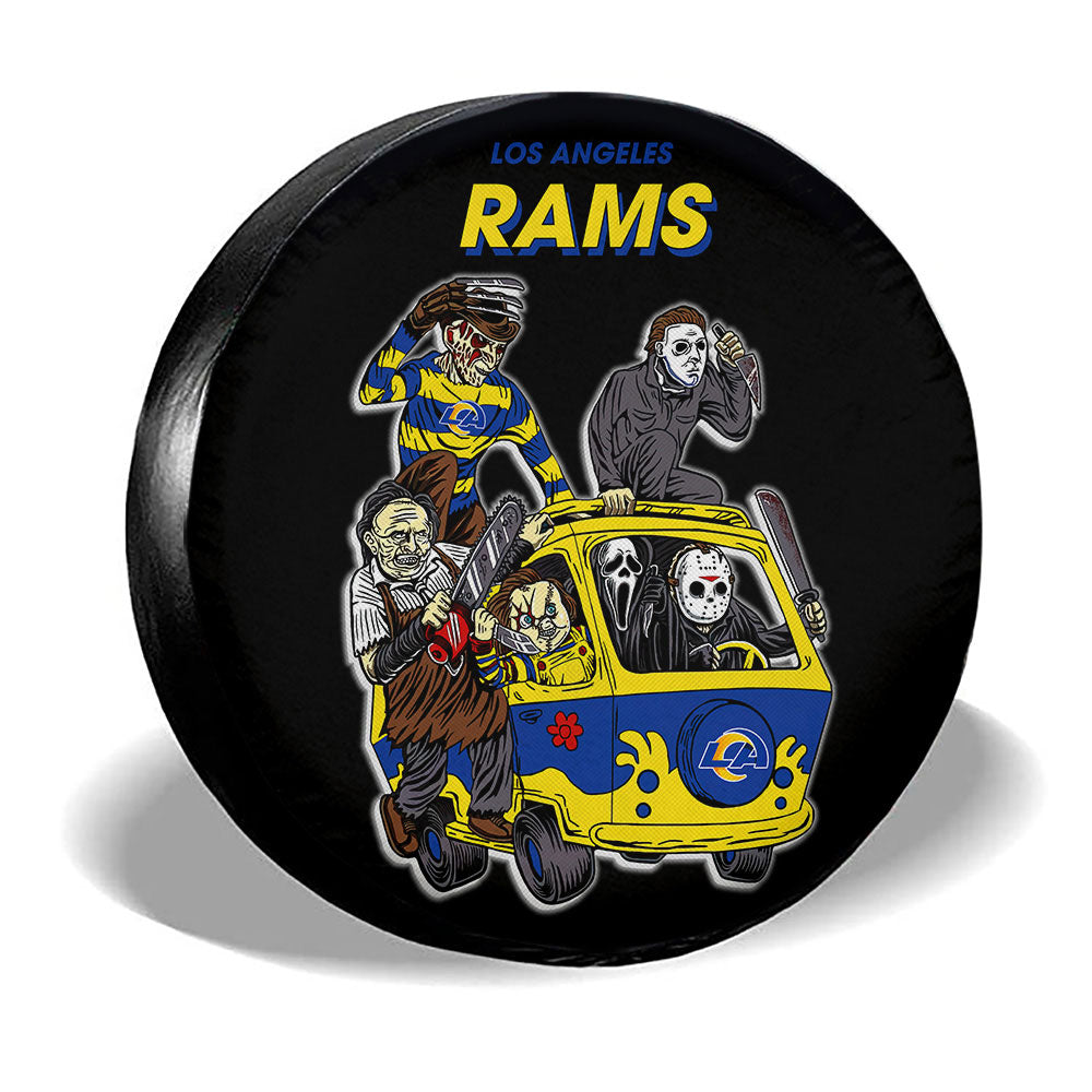 Los Angeles Rams Spare Tire Covers Horror Characters Car Accessories - Gearcarcover - 3