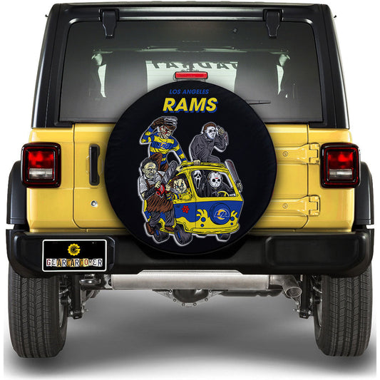 Los Angeles Rams Spare Tire Covers Horror Characters Car Accessories - Gearcarcover - 1