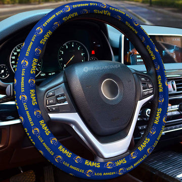 Los Angeles Rams Steering Wheel Cover Sporty Team Collection - Gearcarcover - 1