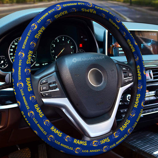 Los Angeles Rams Steering Wheel Cover Sporty Team Collection - Gearcarcover - 1