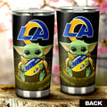 Los Angeles Rams Tumbler Cup Custom Car Accessories For Fan - Gearcarcover - 2