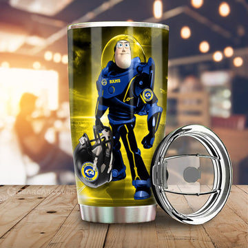 Los Angeles Rams Tumbler Cup Custom Car Accessories For Fan - Gearcarcover - 1