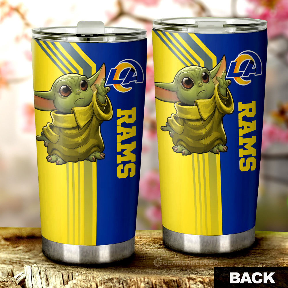 Los Angeles Rams Tumbler Cup Custom Car Accessories - Gearcarcover - 2