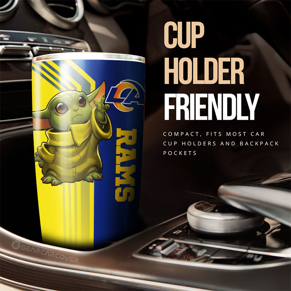 Los Angeles Rams Tumbler Cup Custom Car Accessories - Gearcarcover - 3