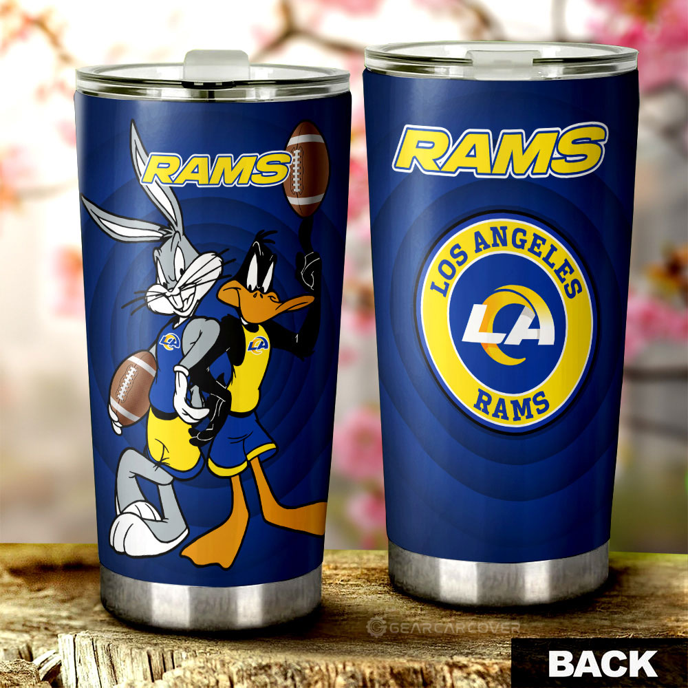 Los Angeles Rams Tumbler Cup Custom Car Accessories - Gearcarcover - 1